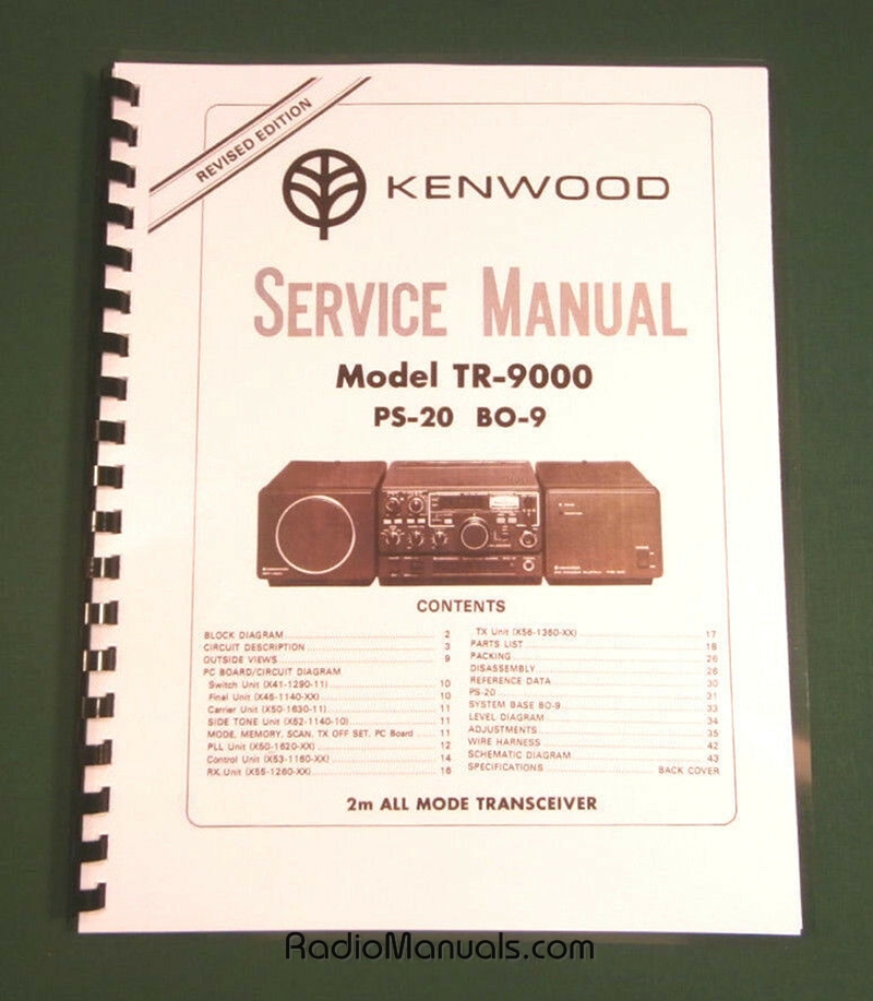 Kenwood TR-9000 Service Manual